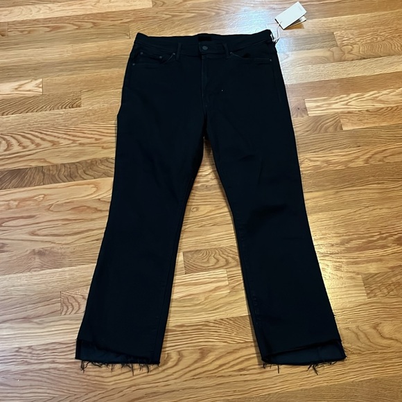 MOTHER The Insider Crop Step Fray Jeans Size 32 NWT - Picture 5 of 13